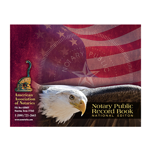 Michigan Notary Public Journal (Record Book) - Eagle & U.S. Flag Cover