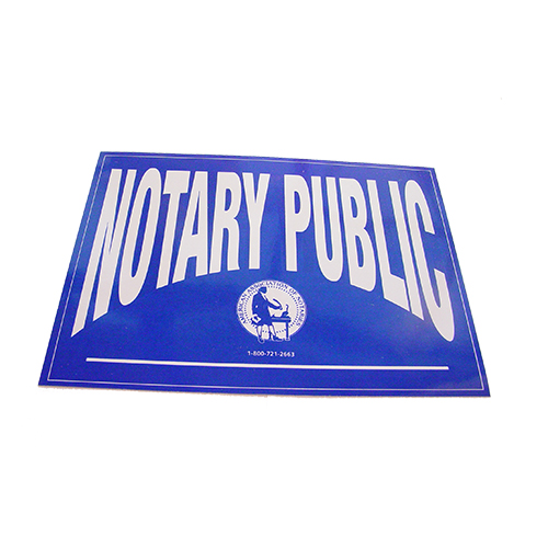 Michigan Notary Public Decals