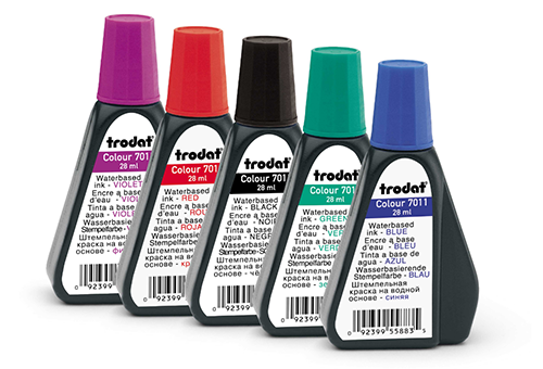 Keep a bottle of ink handy in case your self-inking Michigan notary stamp needs a refill. Click on the 'Add to Cart' button to choose the right ink color.